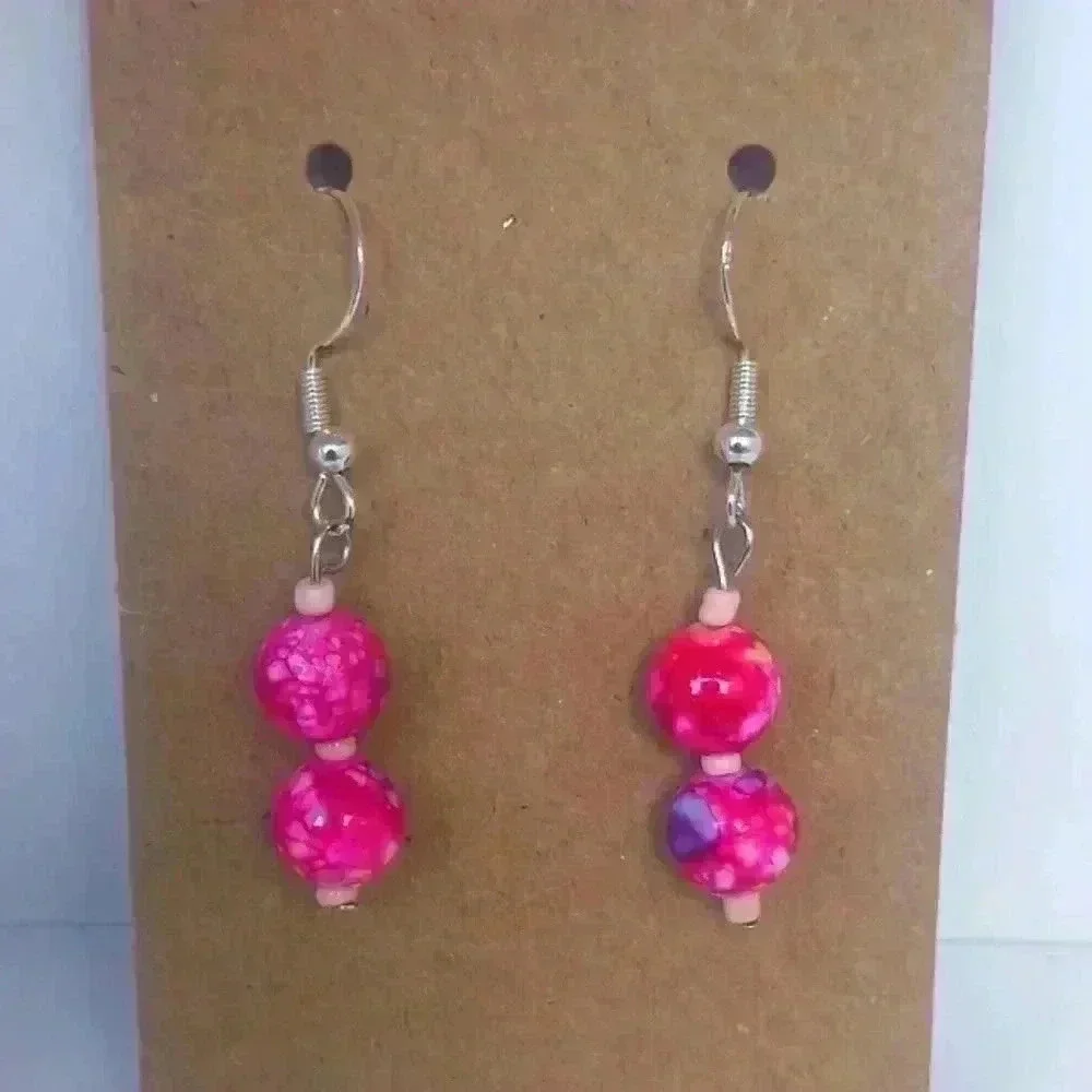 Beaded 925 Earrings Made In Key Largo